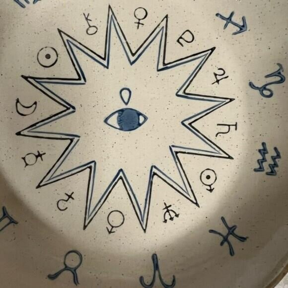 Zodiac celestial decoration plate price for 1 - Picture 2 of 3